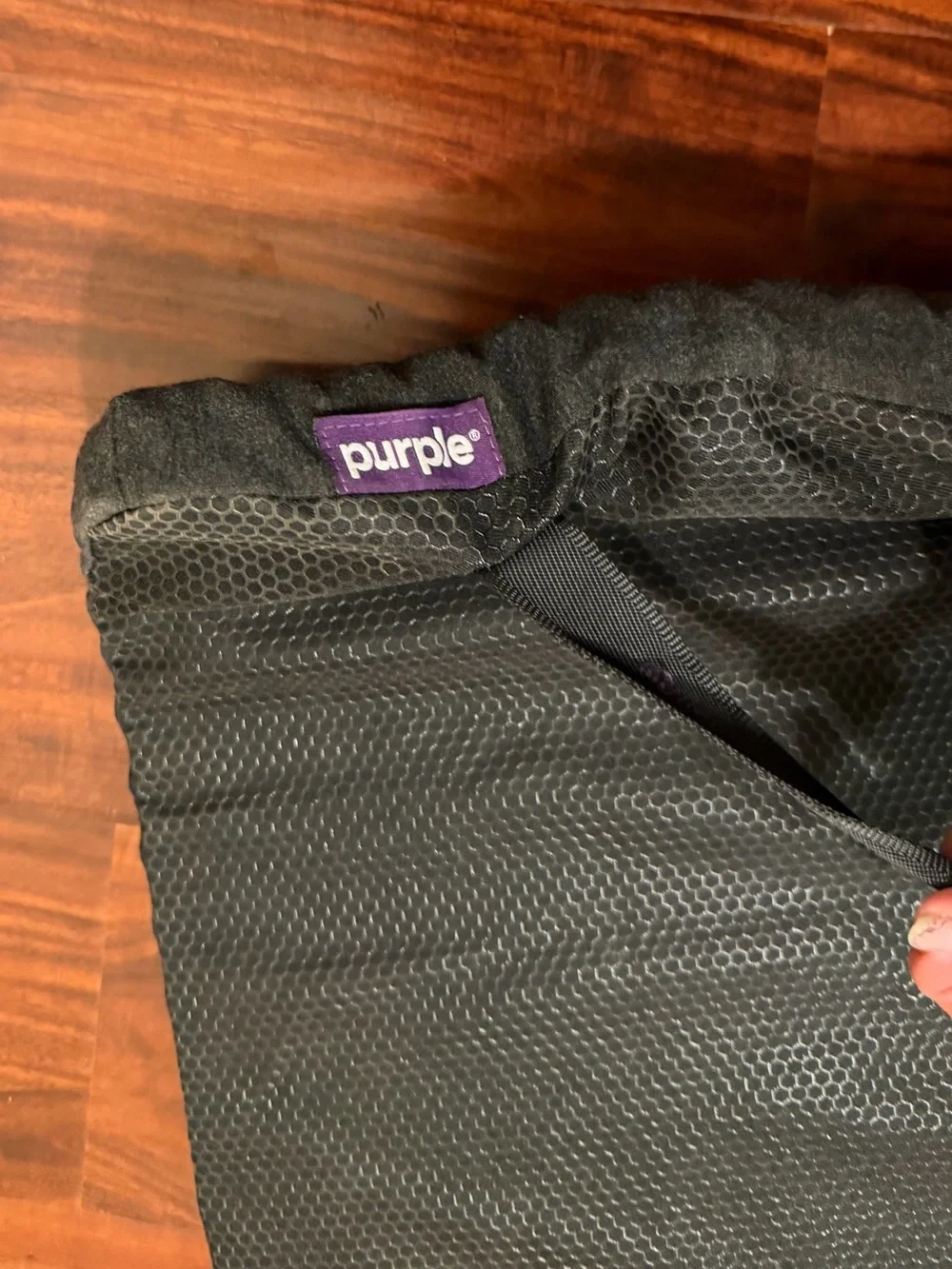 Purple pillow seat cushion